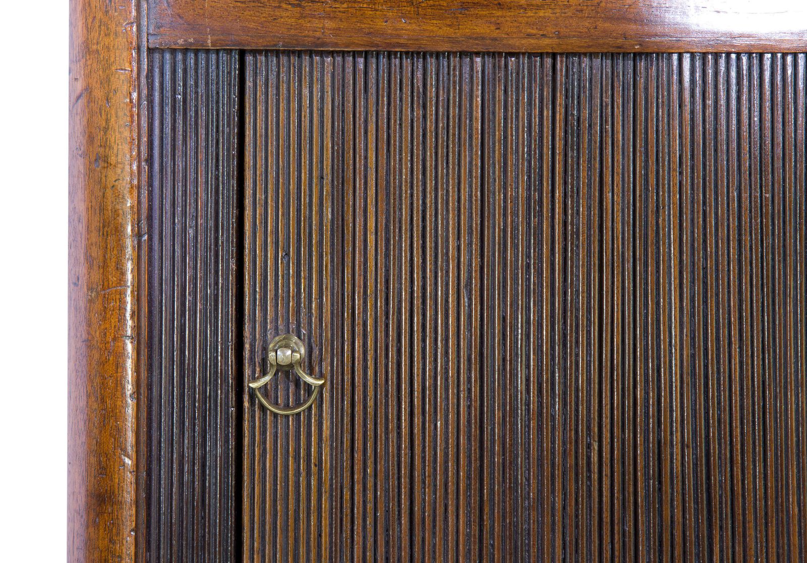 Fine & Unusual Geo III Mahogany Tambour Night Stand photo buy