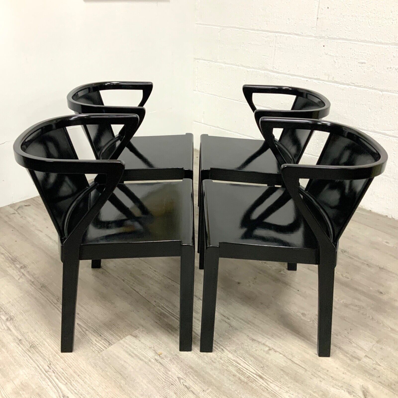 A Set Of 4 X Alvar Aalto 1930s Model No 2 /15 Stacking Dining Chairs For Finmar photo Furniture