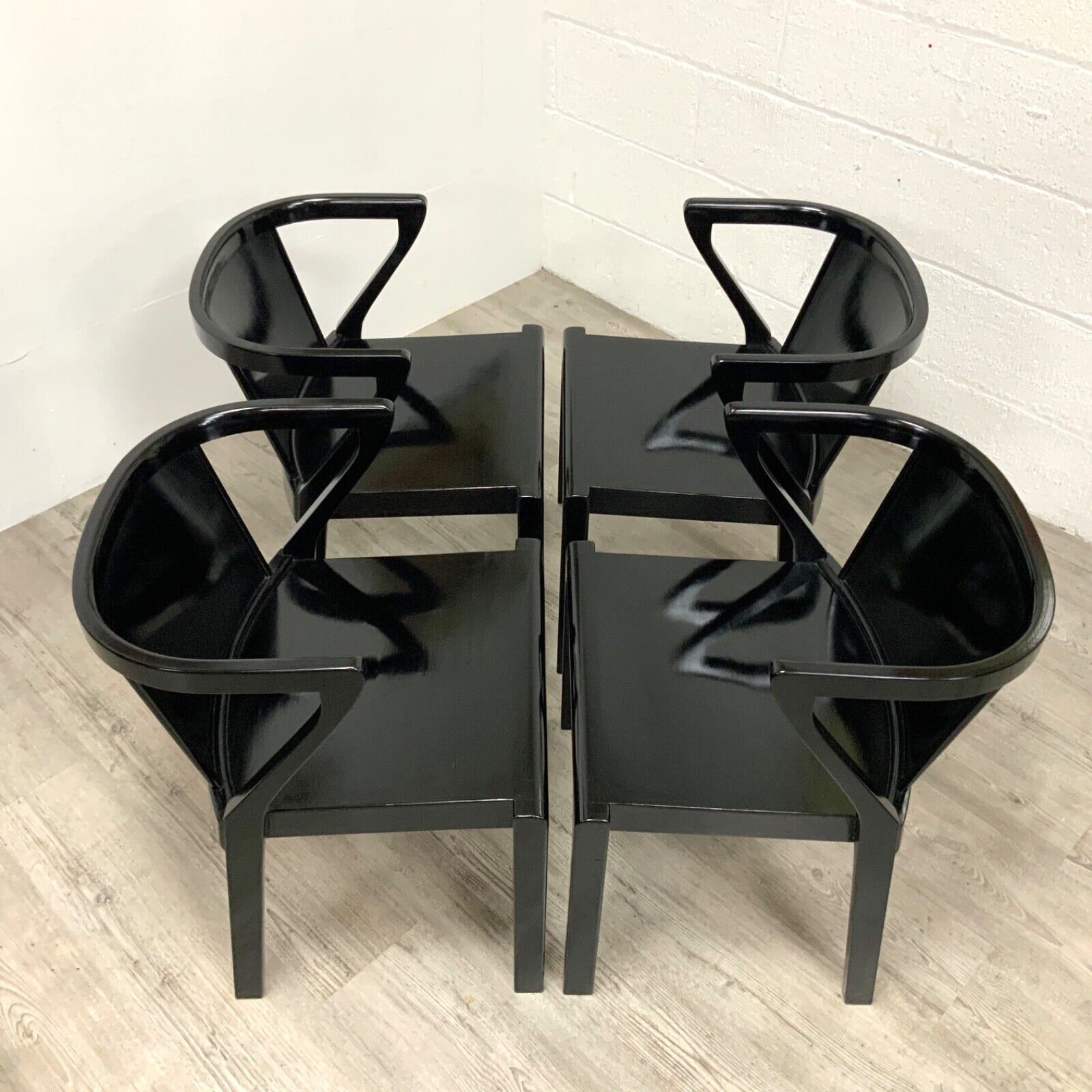 A Set Of 4 X Alvar Aalto 1930s Model No 2 /15 Stacking Dining Chairs For Finmar photo 10995.0