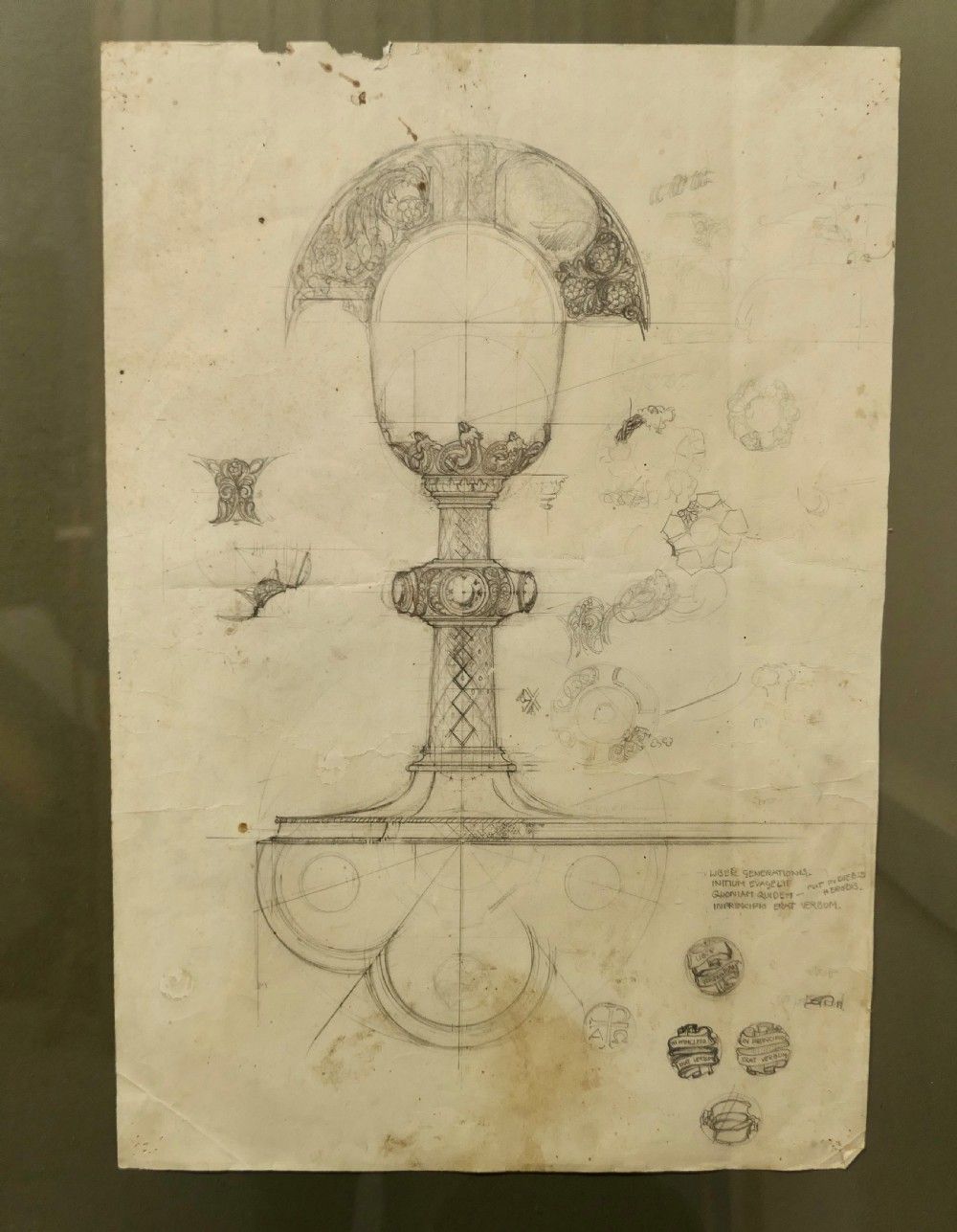 Design For A Silver Church Chalice, Illustration Attributed To Amor Fenn photo for sale