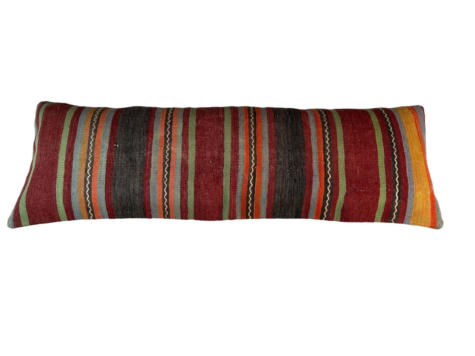 photo for sale Einzigartige Kelim Kissen, Turkish Kilim Pillow, 16'×48' Pillow Cover, Sofa Pillow, Outdoor Pillow, Kilim Kissenhülle 120x40 Cm