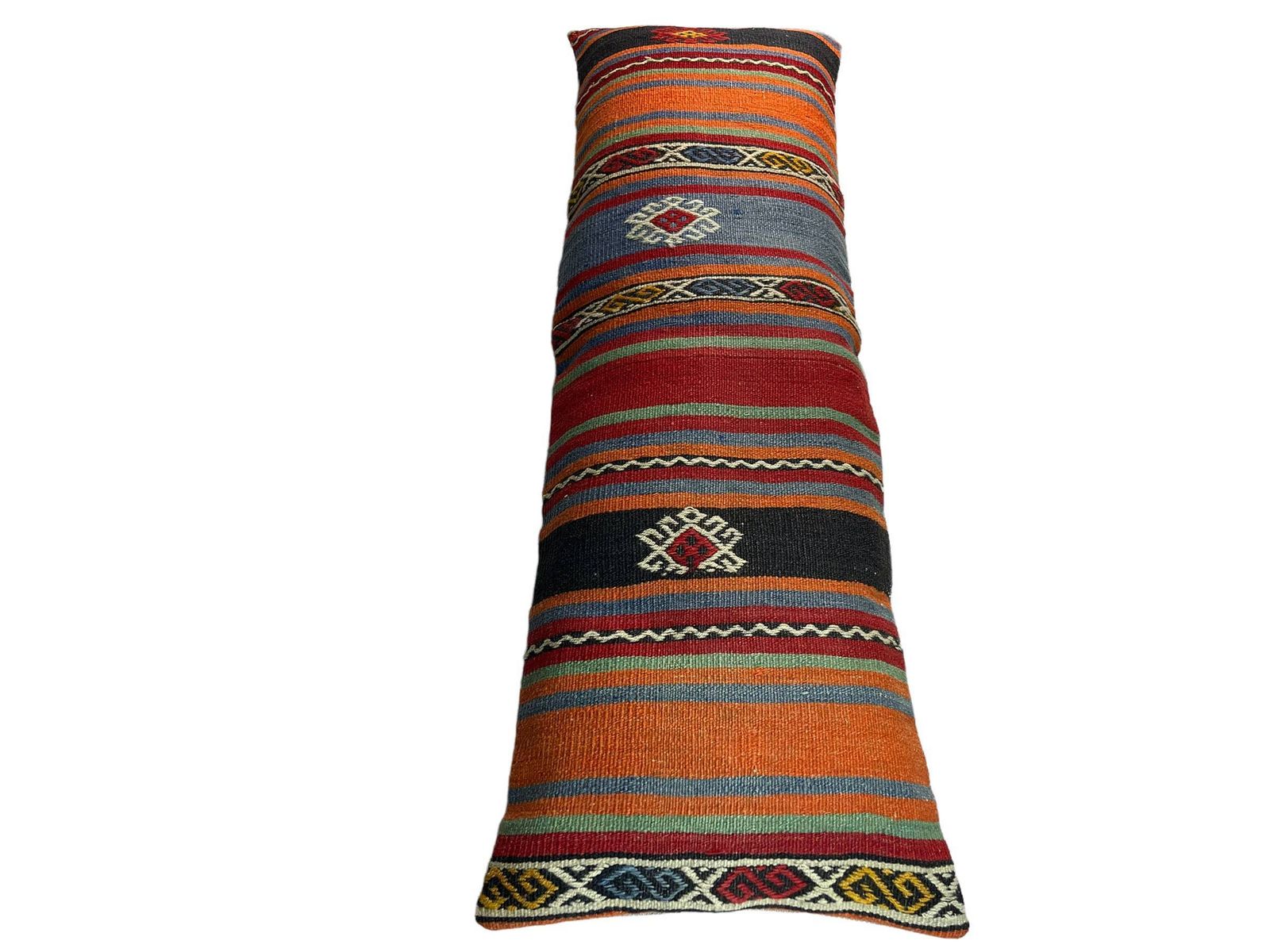 Uniek Kelim Kussen, Turks Kilim Kussen, Kussenhoes 16"×48", Sofakussen, Buitenkussen, Kilim Kussenhoes 120×40 Cm photo 125.0