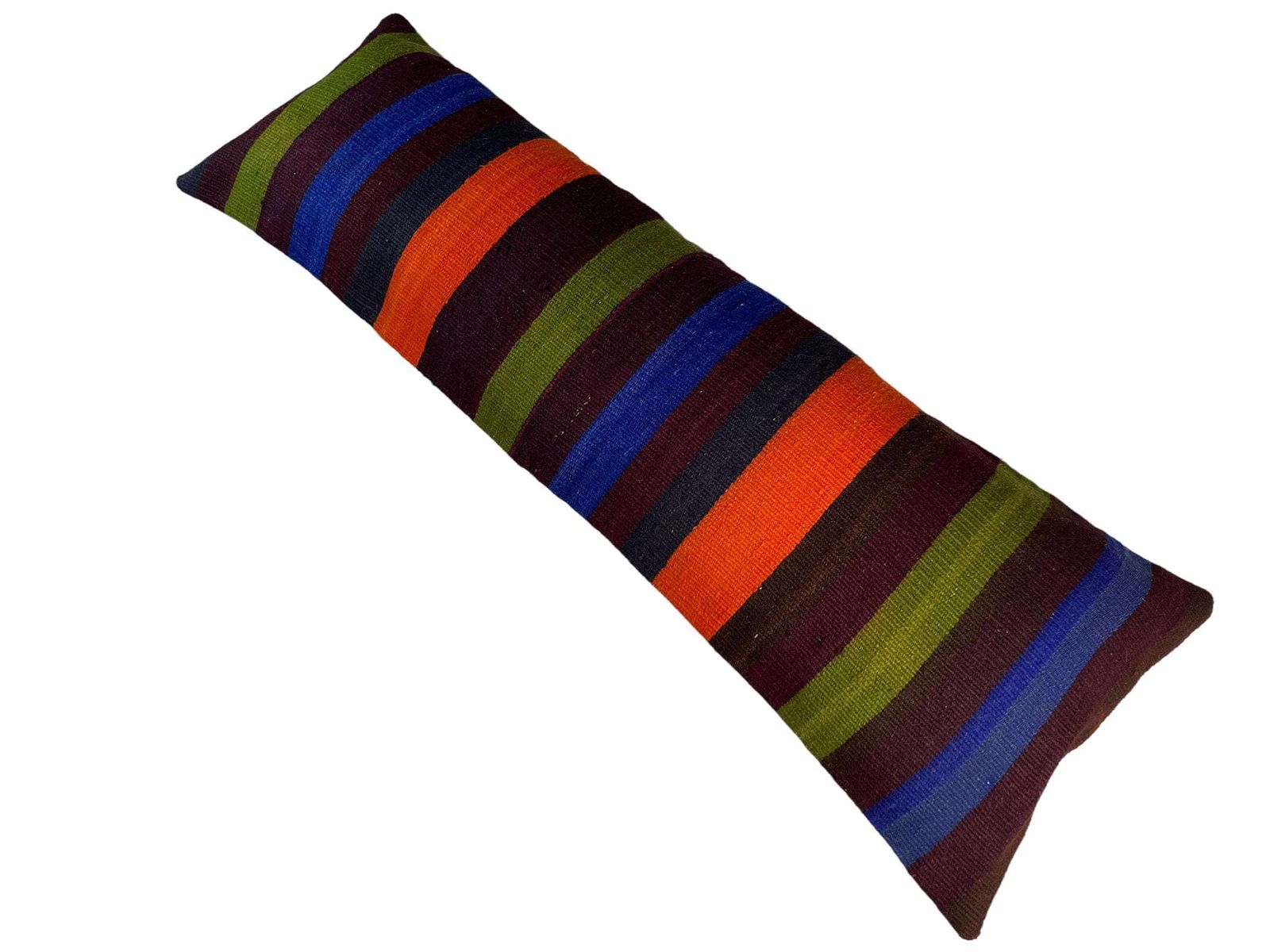 Uniek Kelim Kussen, Turkish Kilim Pillow, Kussenhoes 16"×48", Bankkussen, Buitenkussen, Kelim Kussenhoes 120×40 Cm photo buy