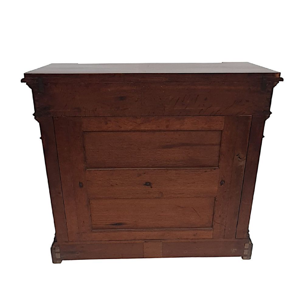 A Very Fine 19th Century Flame Mahogany Marble Top Console Table photo vintage