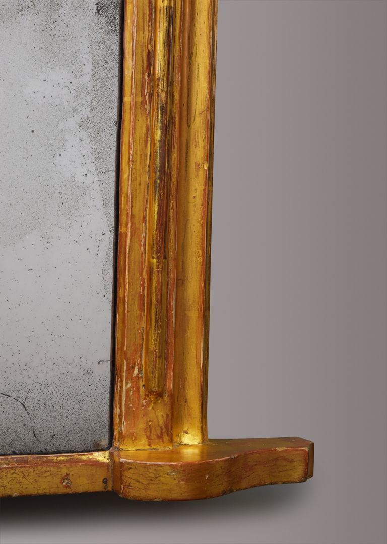 English Gilt Overmantel Mirror photo buy