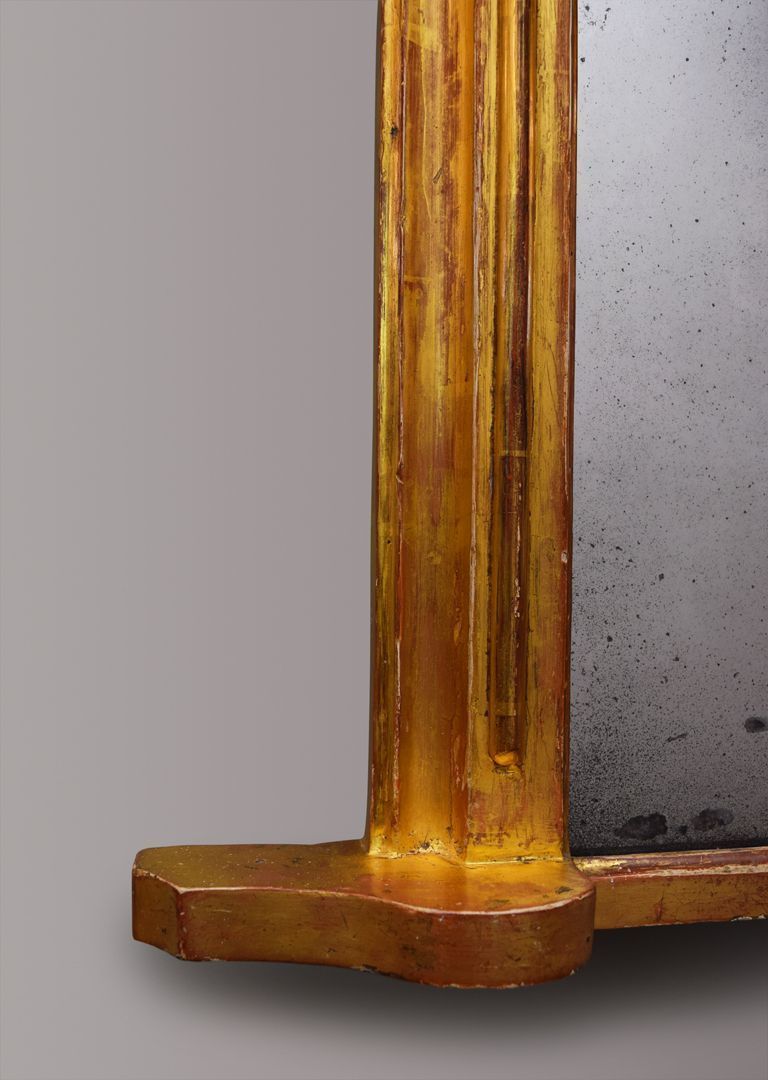 Home Decor English Gilt Overmantel Mirror photo