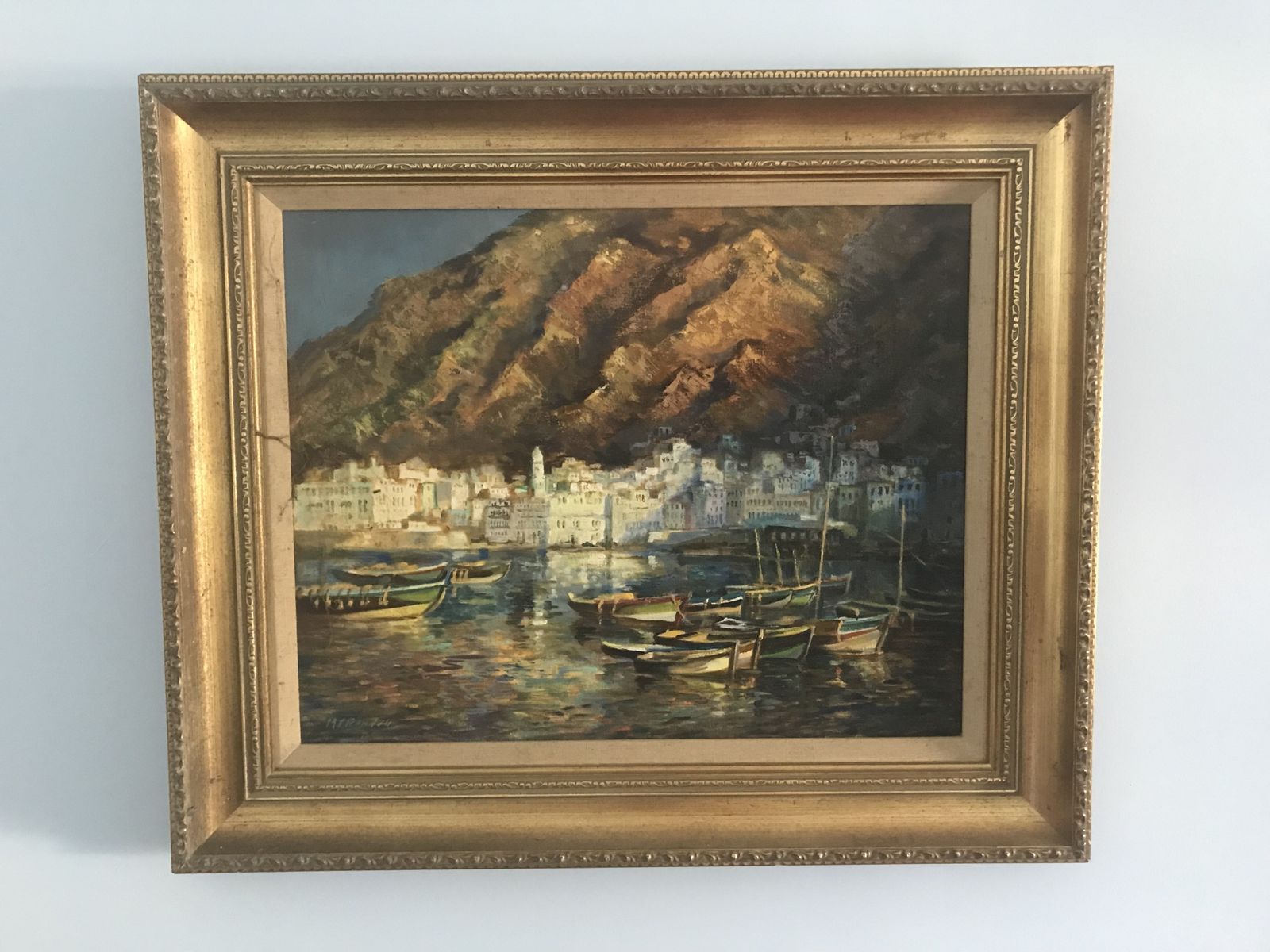 Mid Century Impressionist Oil On Canvas Signed M J Rendell
