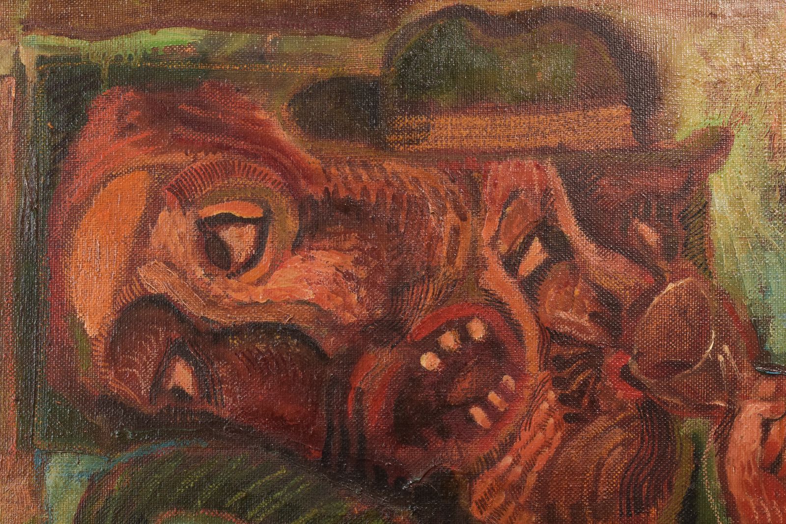 Stel Dat Luncht, Jaren 1970, Olieverf Op Doek photo 814.0