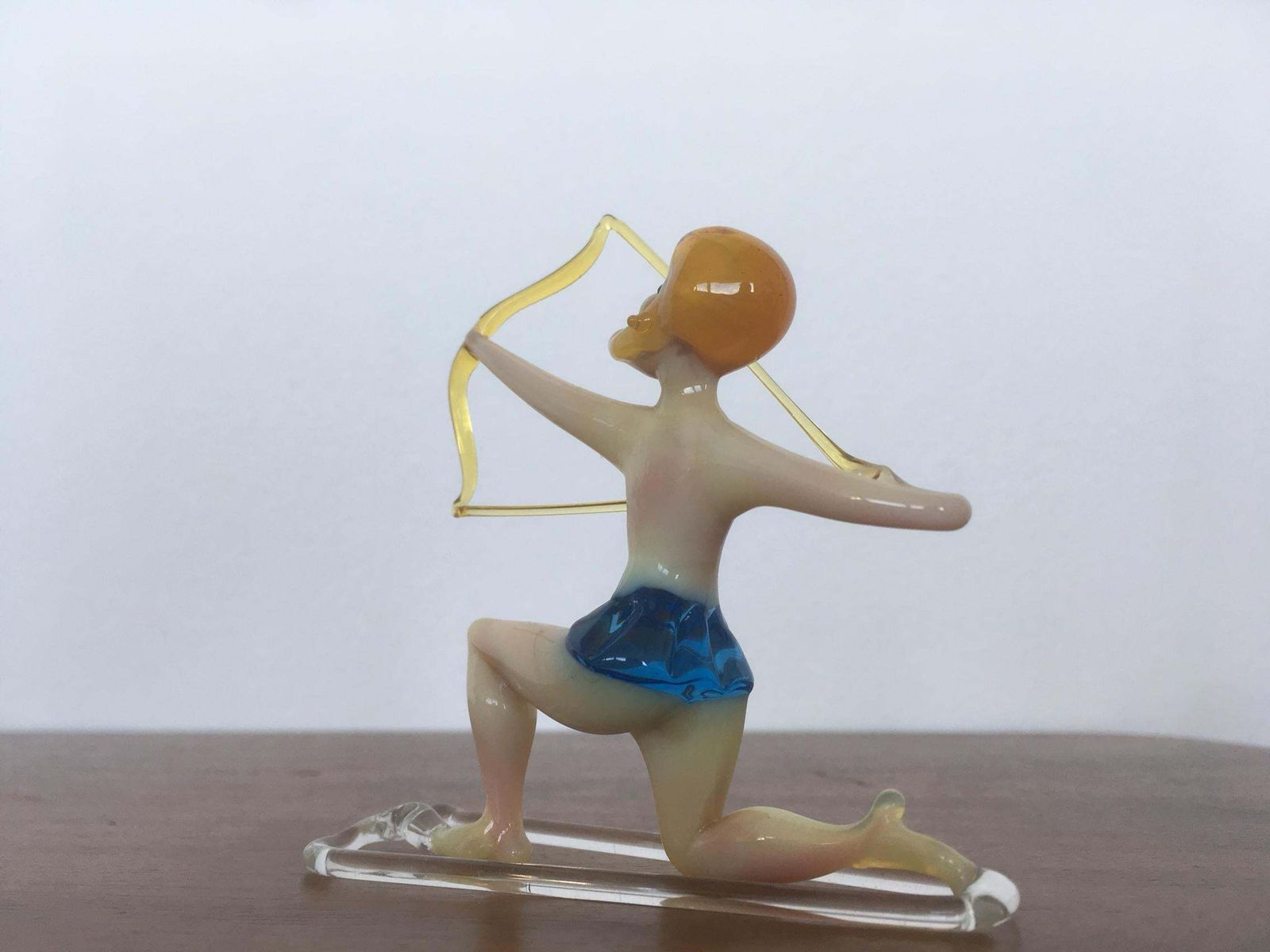 Original Hand Made Glass Sculpture   Signs Of The Zodiac / Sagittarius   1960 photo for sale