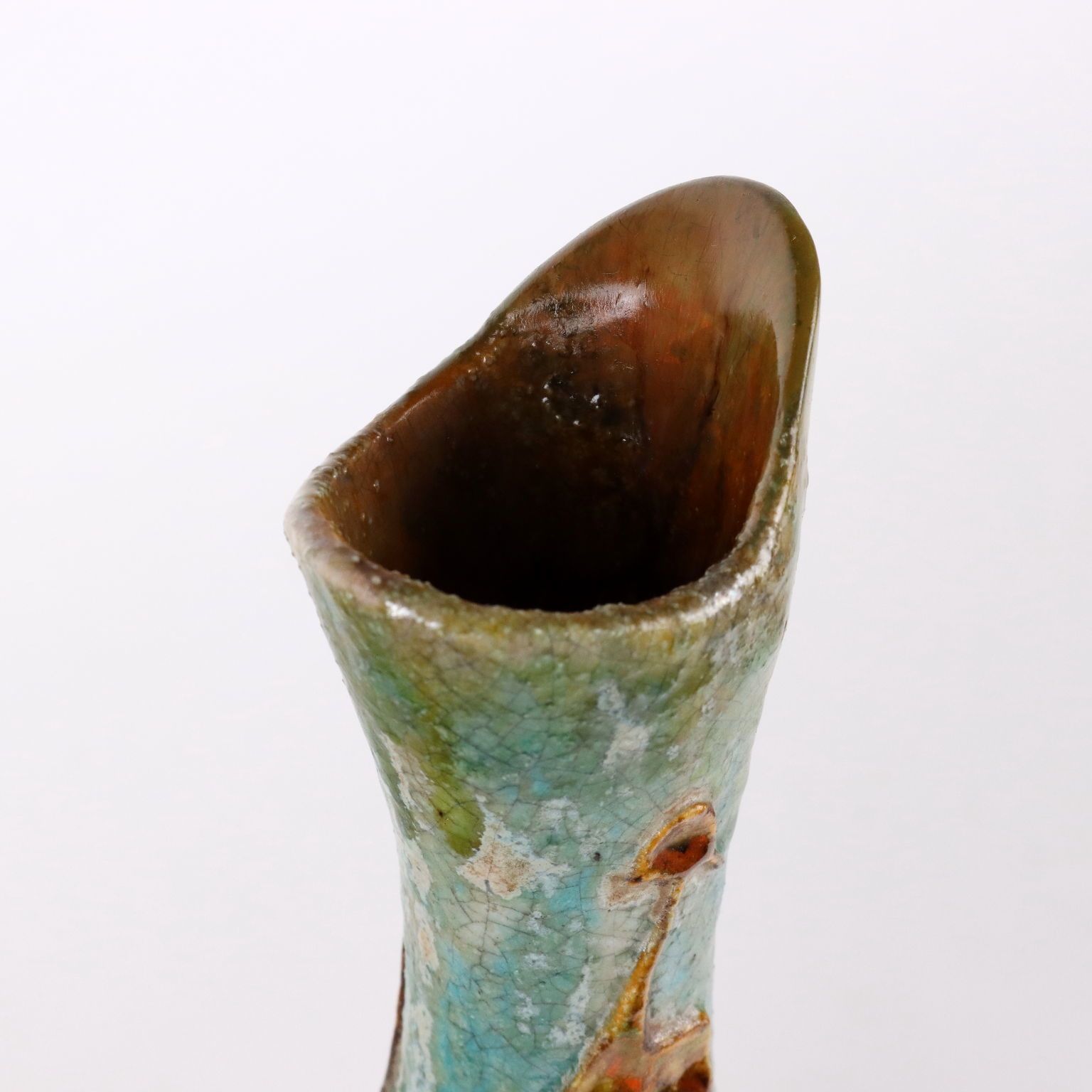 C. Zauli Vase Terracotta Italy 1950s photo for sale