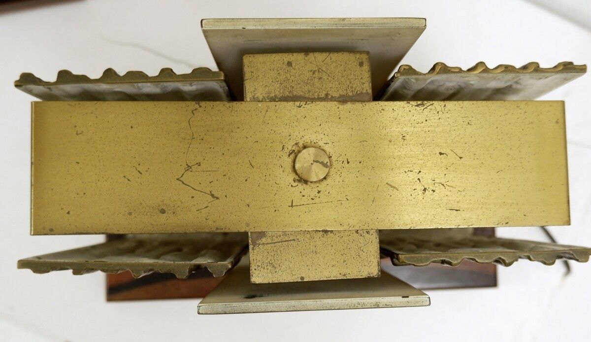 Pair Of Italian Bronze Table Lamps By Luciano Frigerio photo 2275.0
