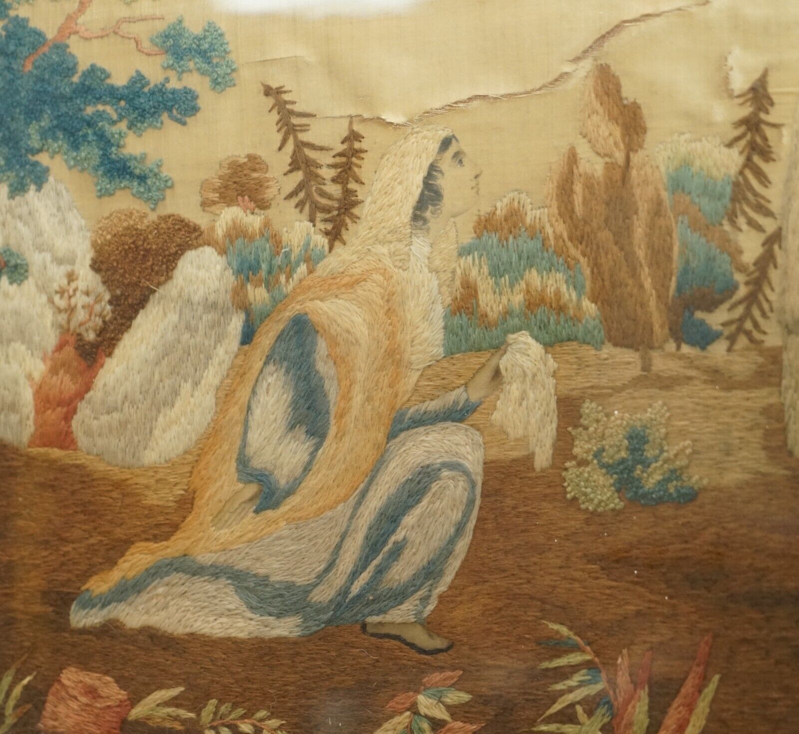 Ancient 17th 18th Century Silk Hand Woven Tapestry, 300 400 Years Old Must See photo buy