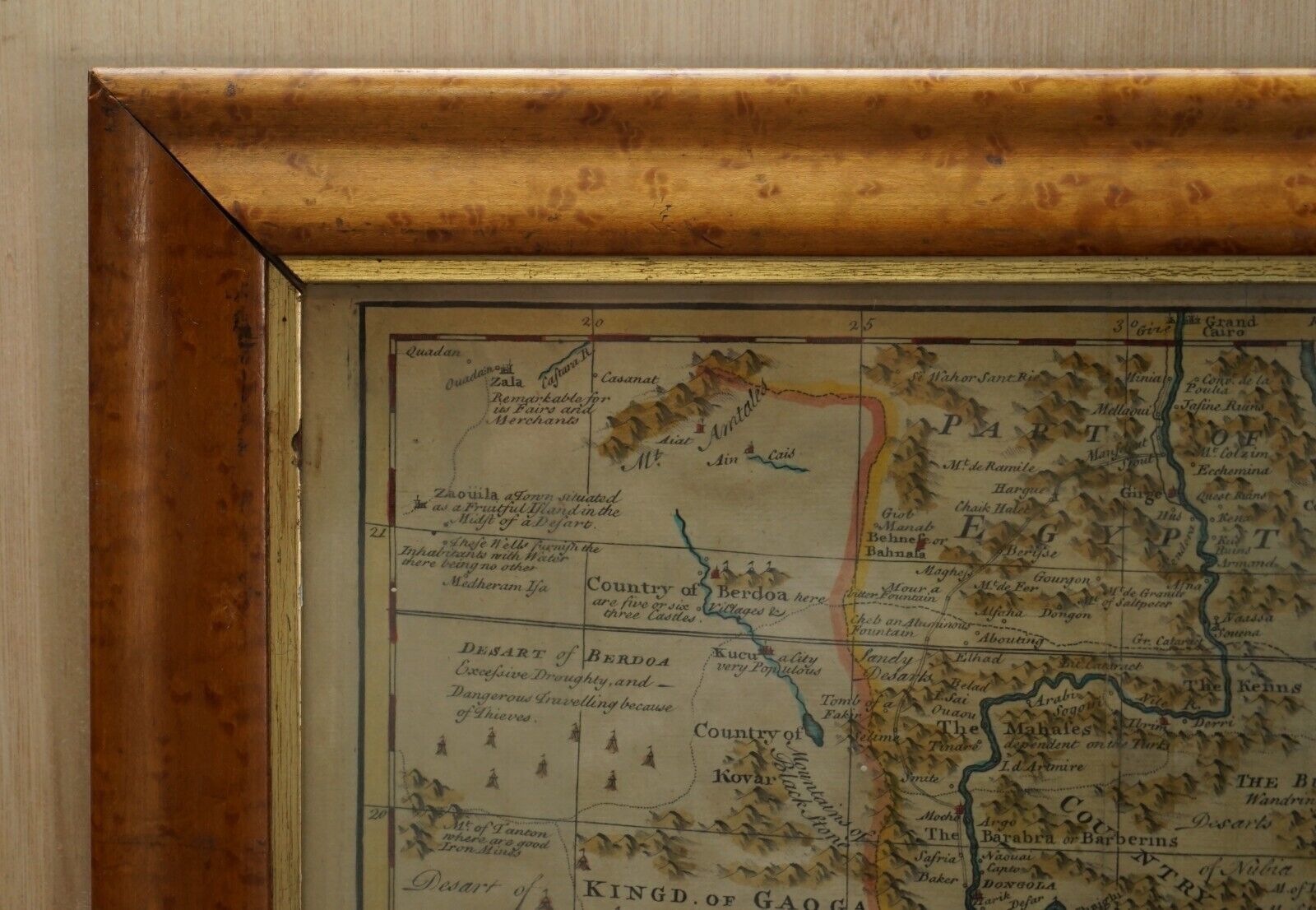 London 1744 Published Watercolour Antique Map Of East Africa By Eman Bowen photo for sale