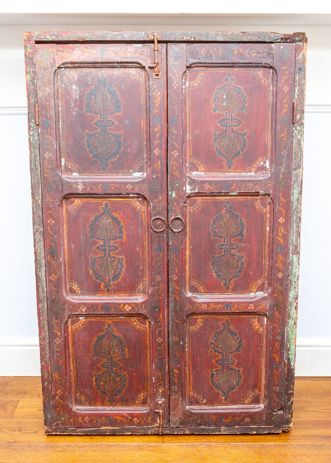 Antique Indian Mirror Jali Window Mirror Large Decorative Wrought Iron Raj Era Victorian photo furniture