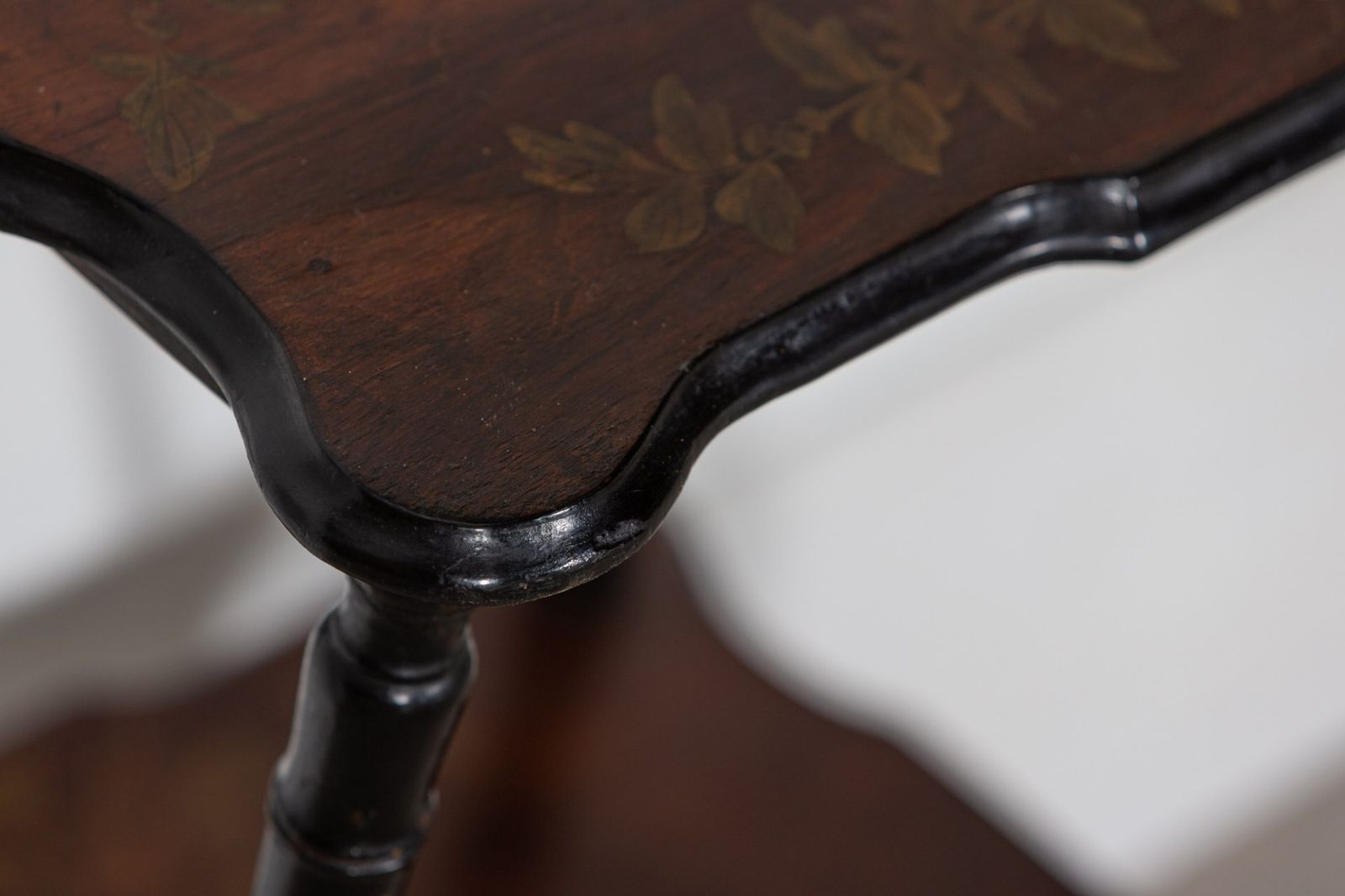 photo buy 19thc English Rosewood Chinoiserie Two Tier Side Table