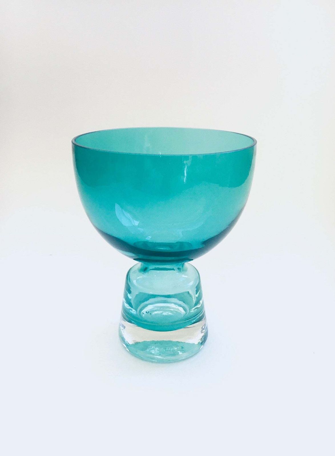 Scandinavian Design Glass Cup Vase, Finland 1960's photo furniture