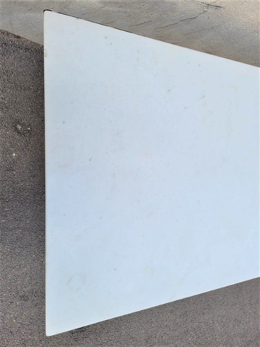 Lino Sabattini, Console In Marble And Brushed Aluminum, 20th Century photo buy