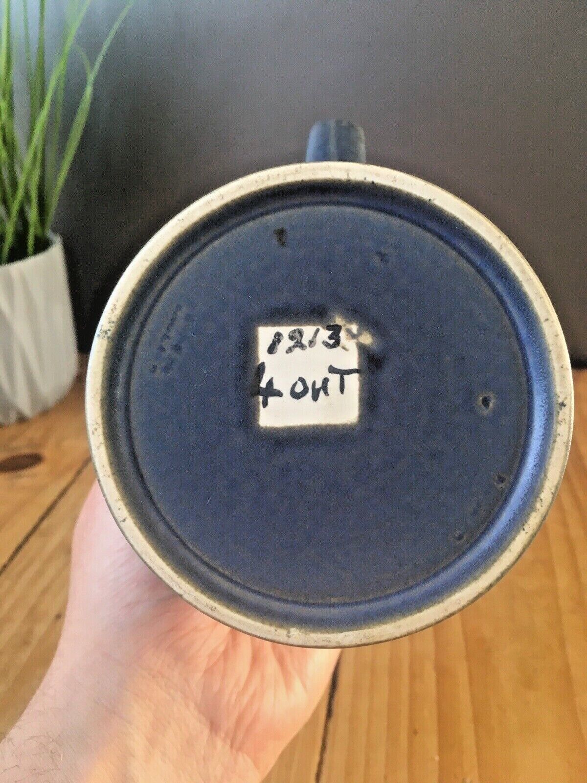 Rare Art Deco Wedgwood Keith Murray Grey Colour Trial Test Glaze Tankard Mug Cup photo vinterior