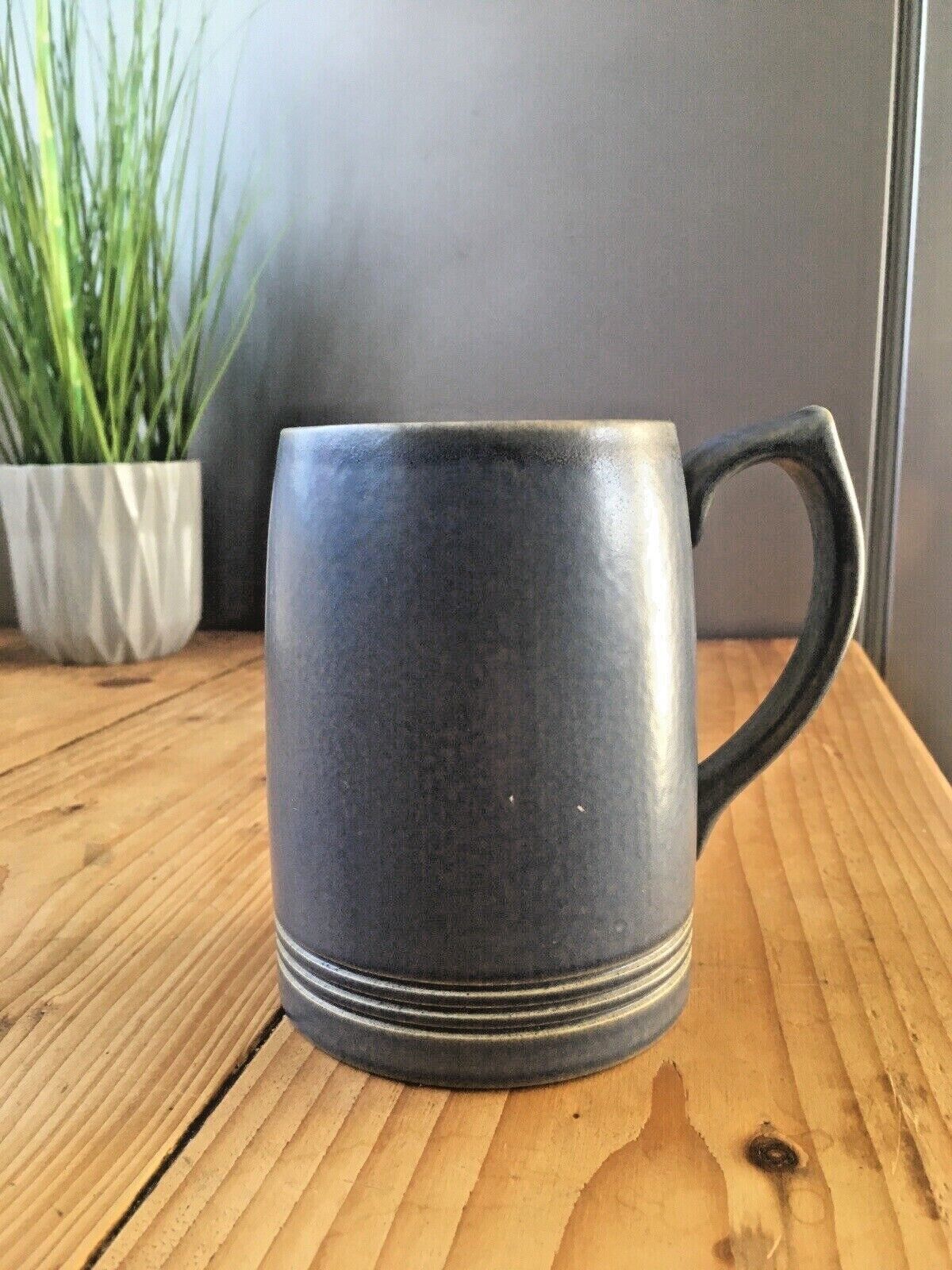 Rare Art Deco Wedgwood Keith Murray Grey Colour Trial Test Glaze Tankard Mug Cup photo buy