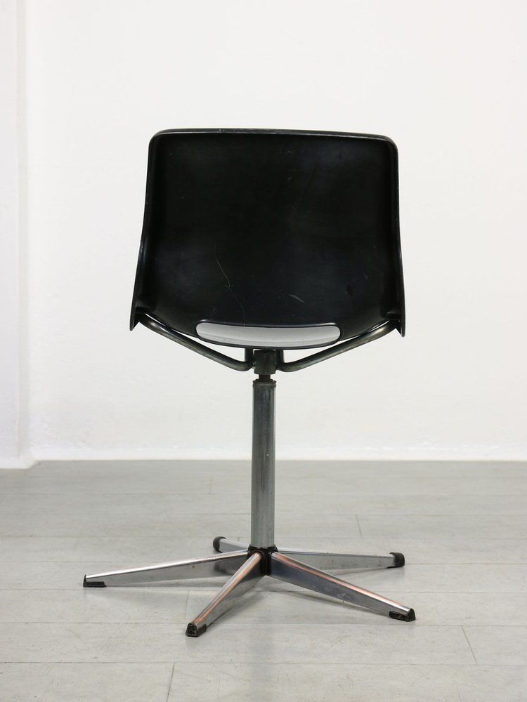 Swedish Overman Office Swivel Chair In Black By Svante Schöblom, 1970s photo Furniture