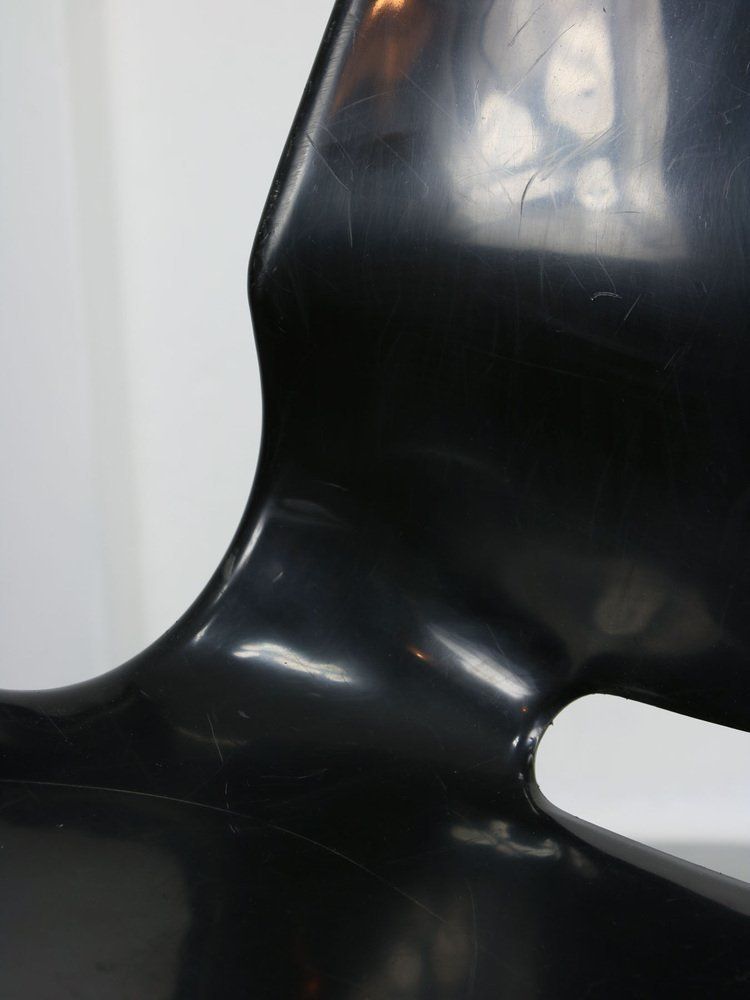 700.0 Swedish Overman Office Swivel Chair In Black By Svante Schöblom, 1970s photo