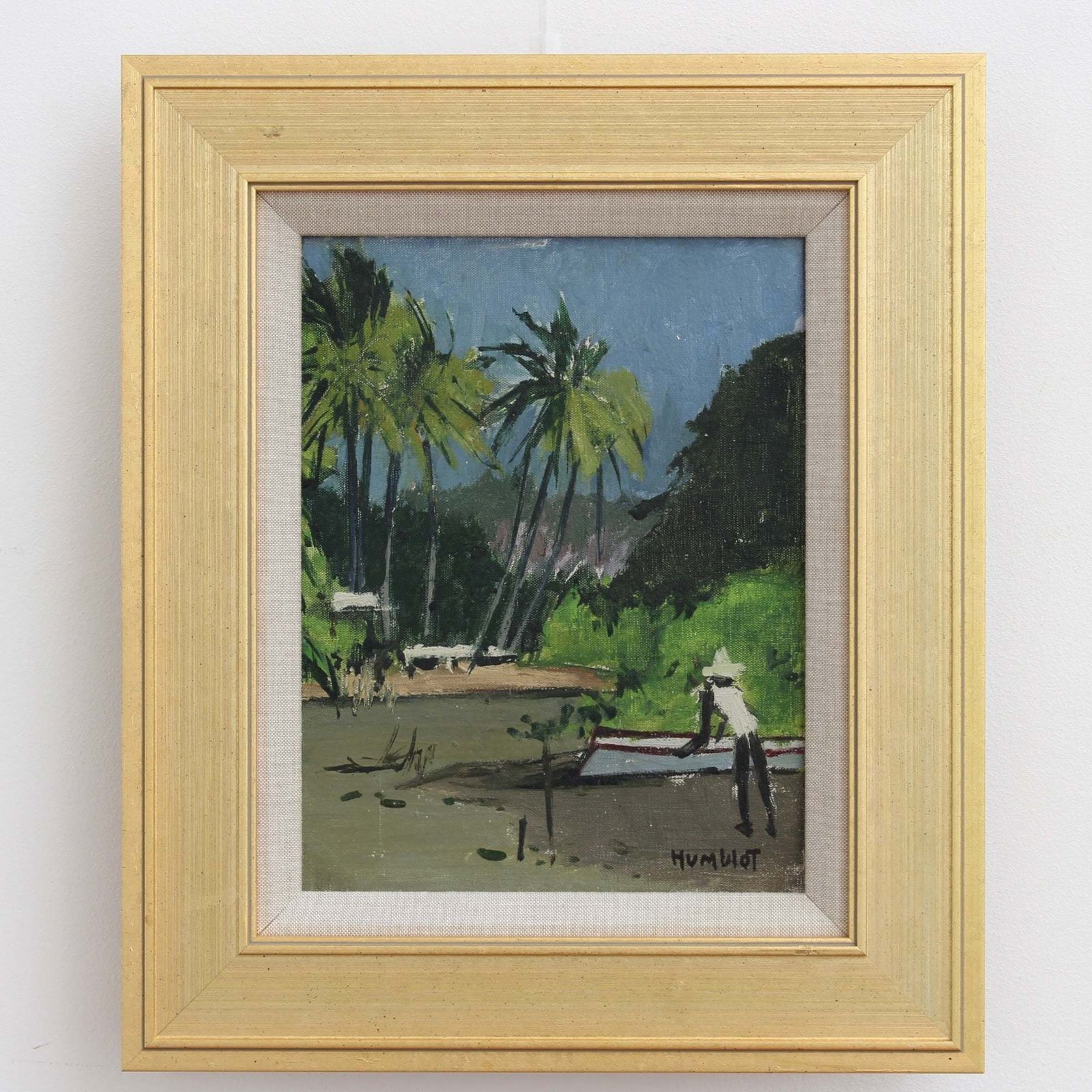 'Dusk On Schoelcher Lagoon Martinique' By Robert Humblot (1959)