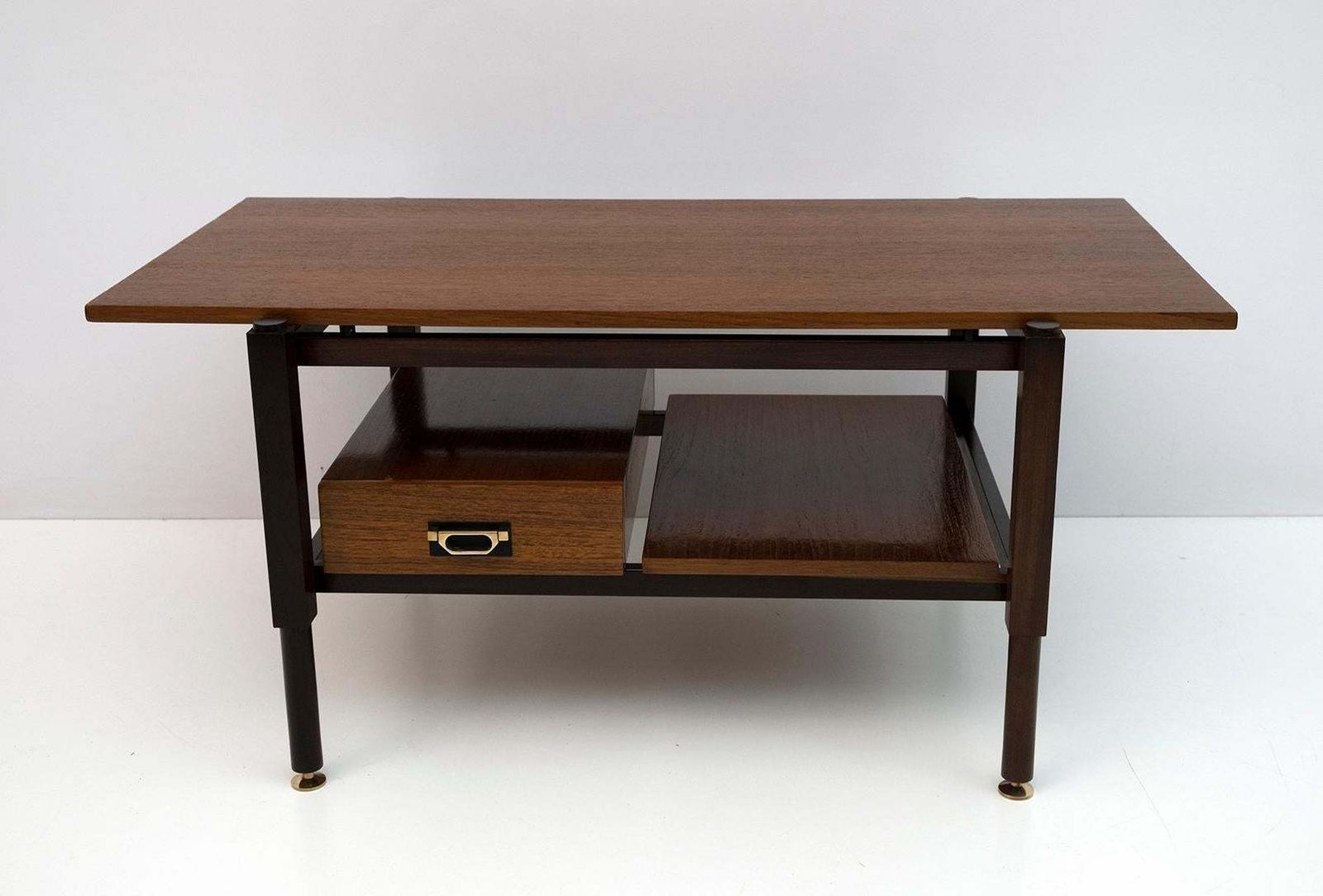 Ico Parisi Mid Century Modern Italian Mahogany Coffee Table, 1950s photo furniture