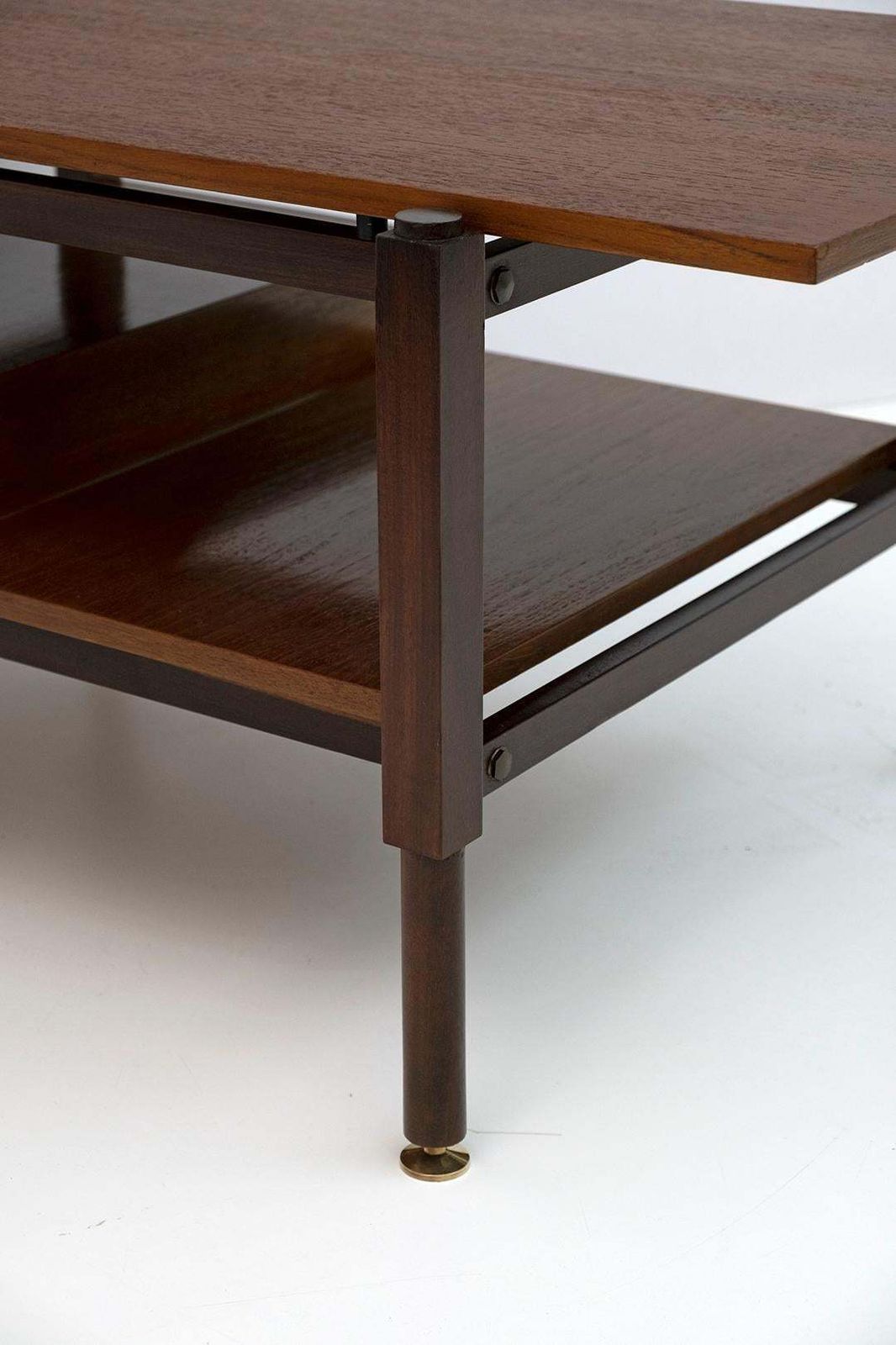Furniture Ico Parisi Mid Century Modern Italian Mahogany Coffee Table, 1950s photo