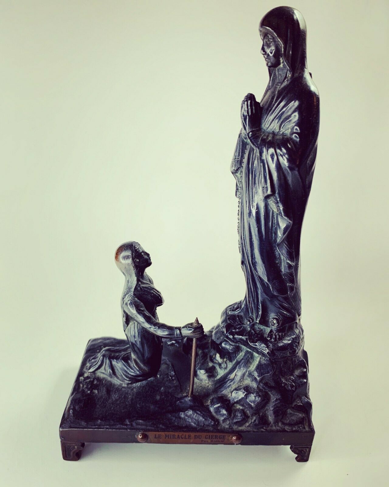 Musical Virgin Mary Bernadette Statue Our Lady Of Lourdes Le Miracle Du Cierge