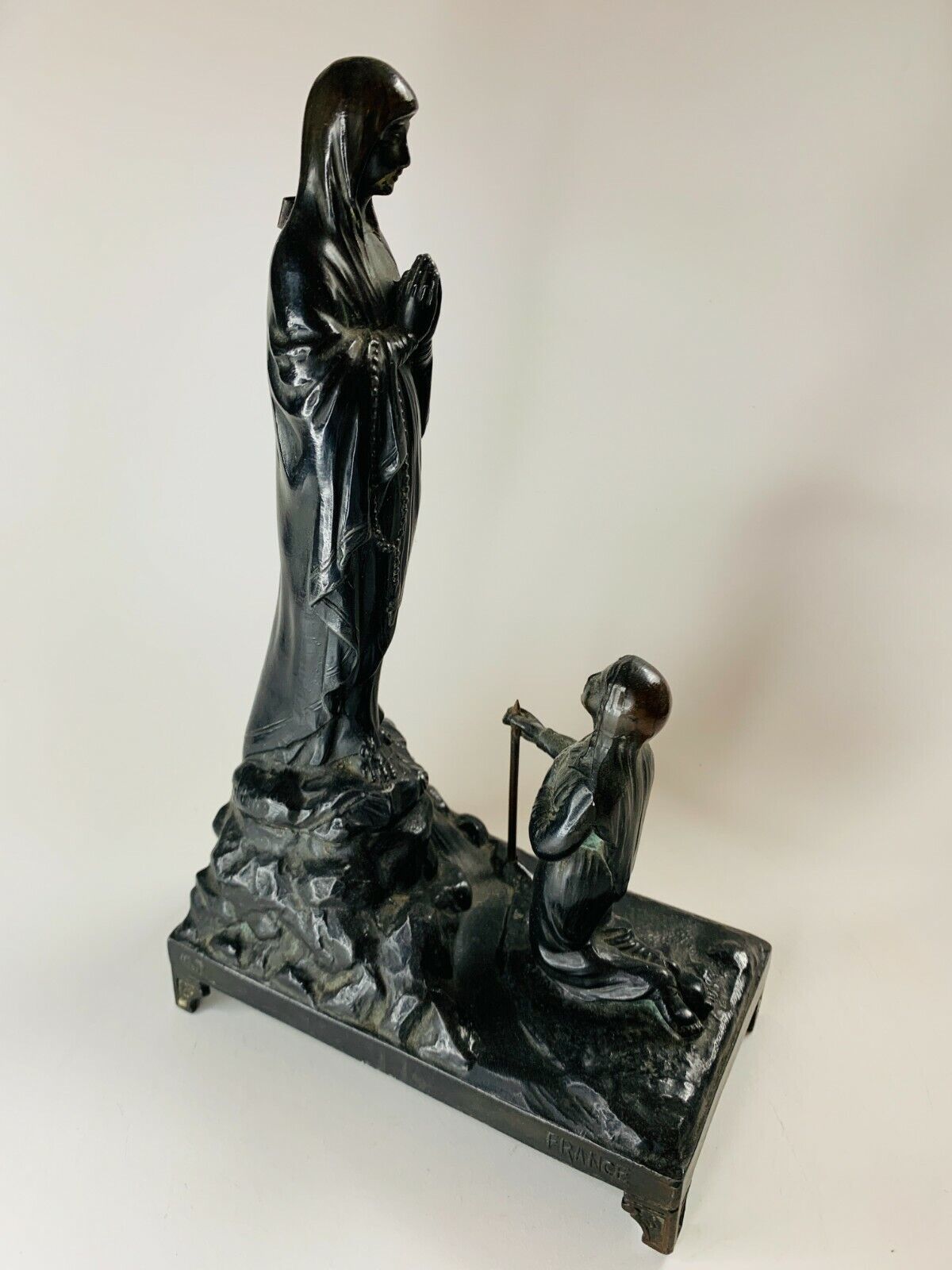 Musical Virgin Mary Bernadette Statue Our Lady Of Lourdes Le Miracle Du Cierge photo buy
