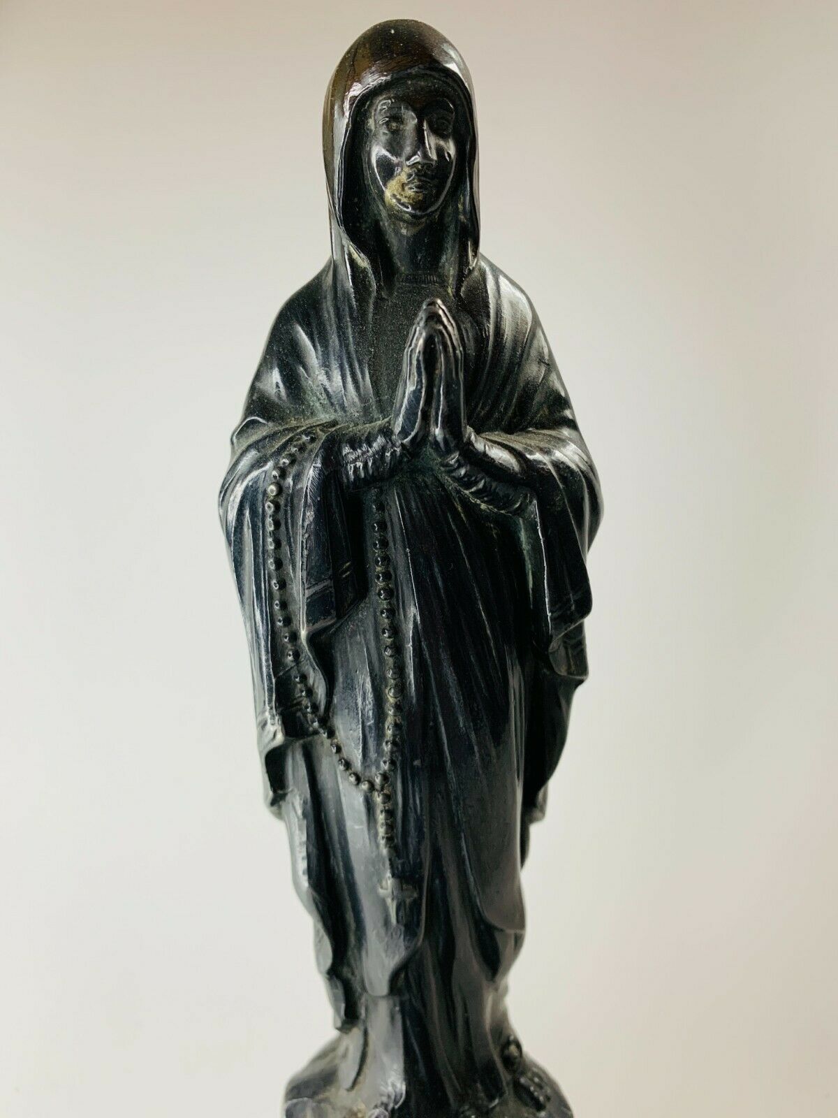 Musical Virgin Mary Bernadette Statue Our Lady Of Lourdes Le Miracle Du Cierge photo vintage