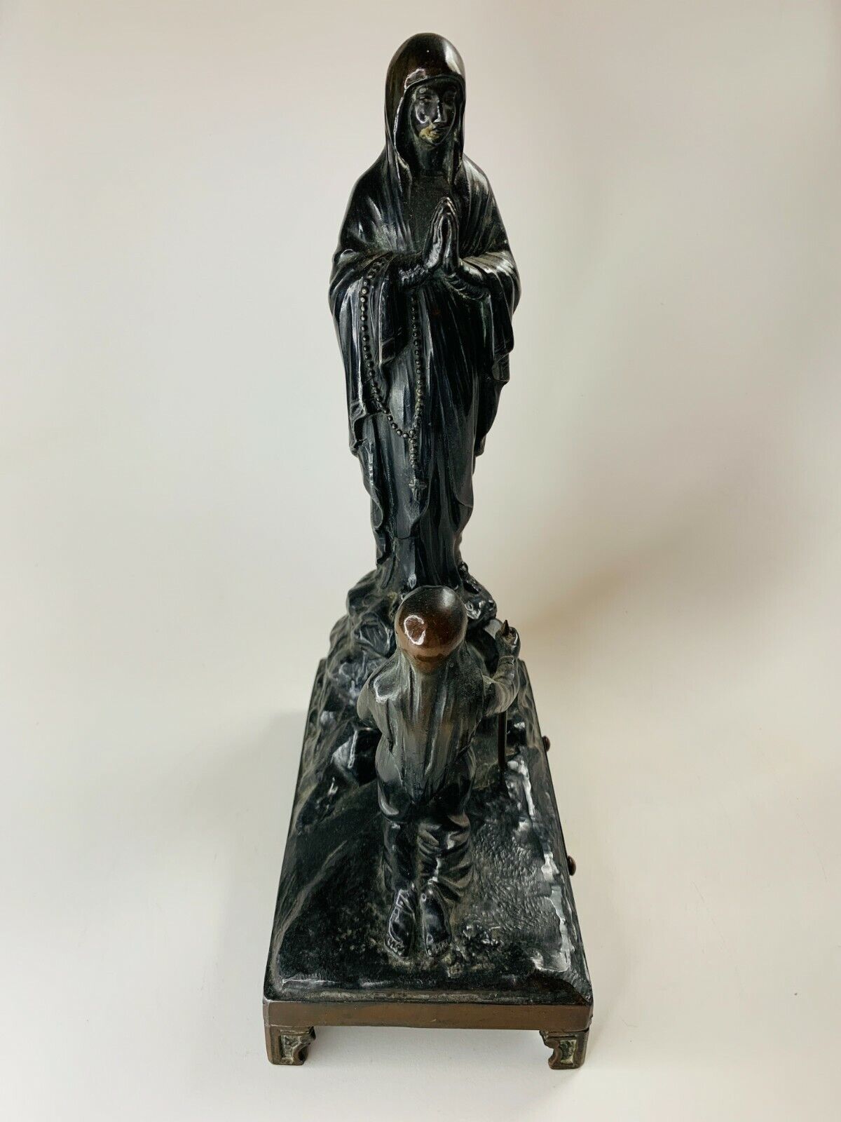photo furniture Musical Virgin Mary Bernadette Statue Our Lady Of Lourdes Le Miracle Du Cierge