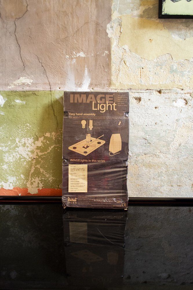 Tafellampen Van Papier Met Metalen Voet – Image Light Van Simon Pont Voor Productivity, 1995 photo vintage