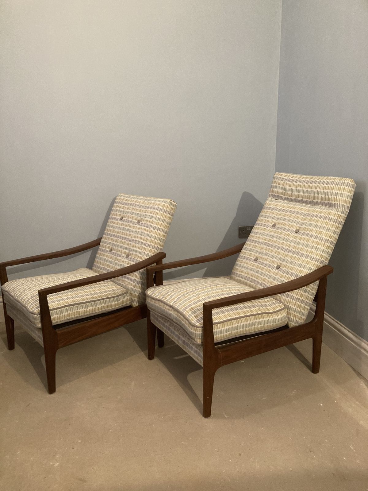 Mid Century Ladies And Gentleman's Teak Lounge Chairs photo 795.0