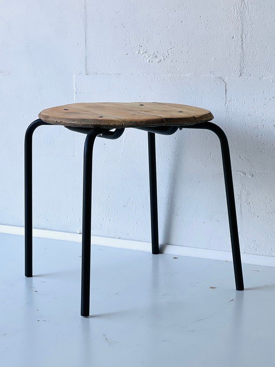 Vintage Industriële Kruk