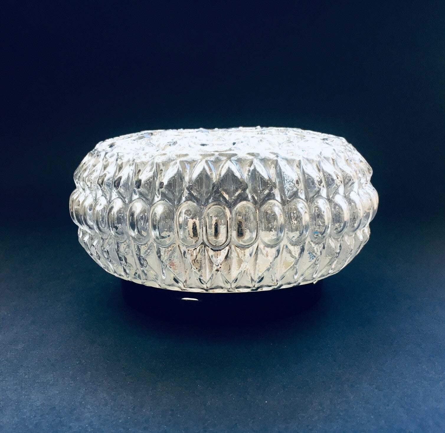 1970's S Flower Glass Wall Lamp By Massive photo 78.12