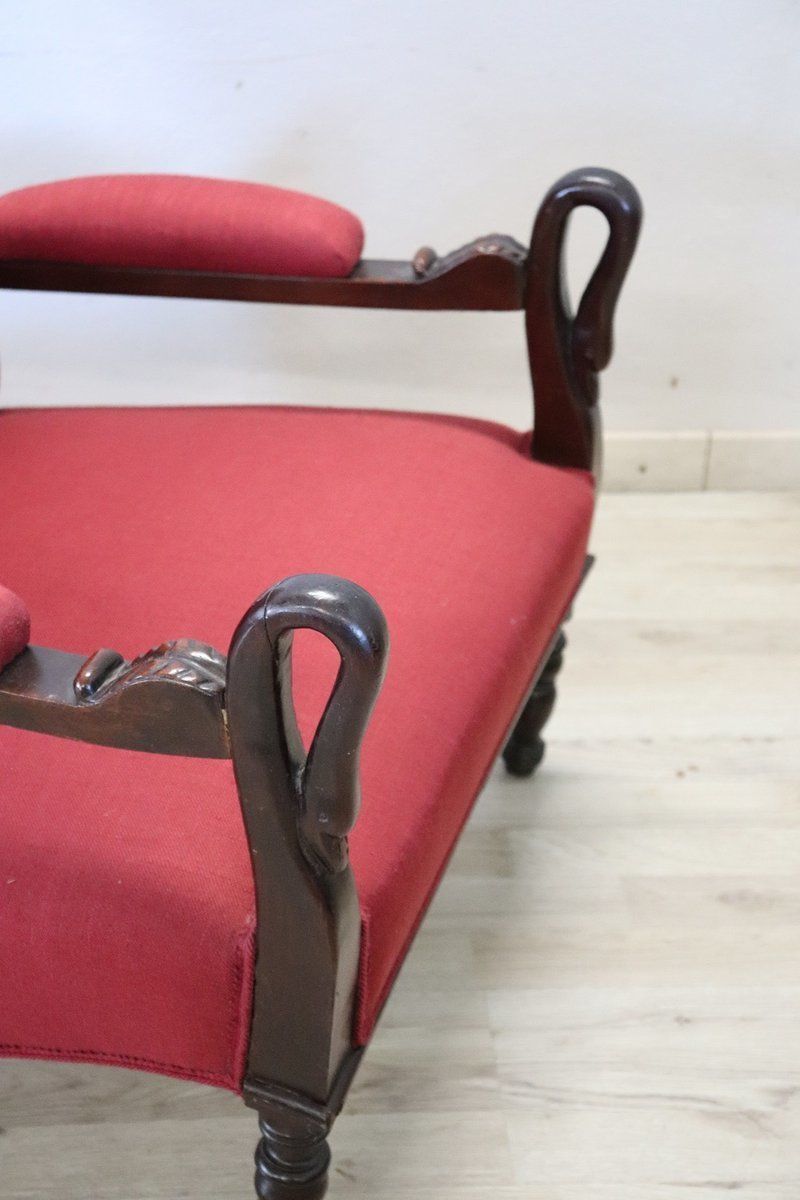 photo for sale Antique Walnut Armchair, 1840s