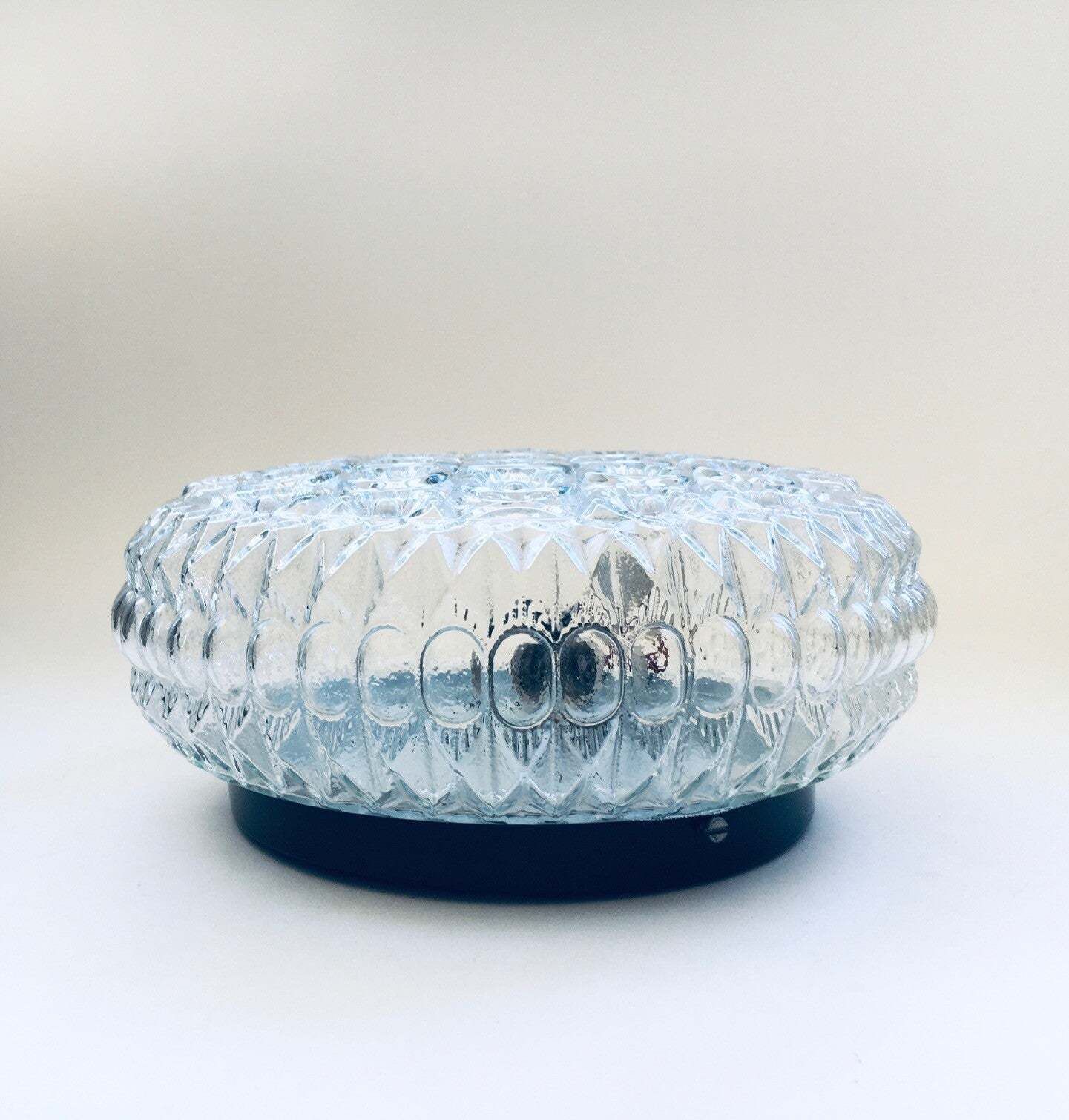 1970's L Flower Glass Wandlamp Van Massive photo 99.2