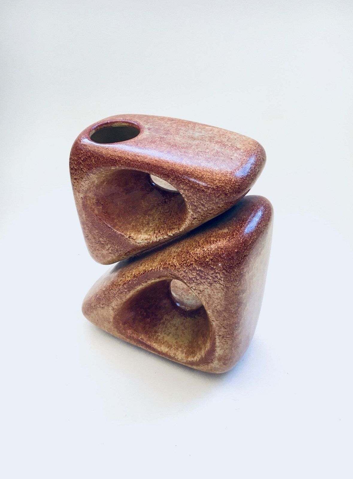 Abstract Vase By Roberto Rillon For Bertoncello Ceramiche, Italy 1960's photo for sale