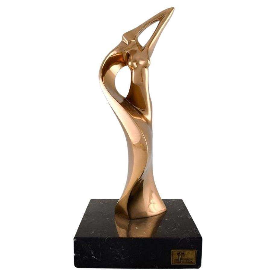 Tony Morey For Italica, Spain. Large Modernist Female Sculpture In Bronze