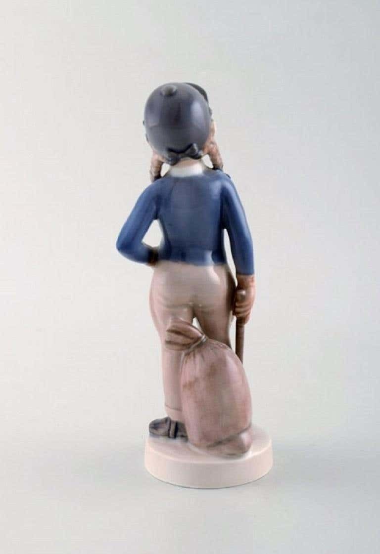 Hans Henrik Hansen For Royal Copenhagen, Figure In Porcelain, Girl photo for sale