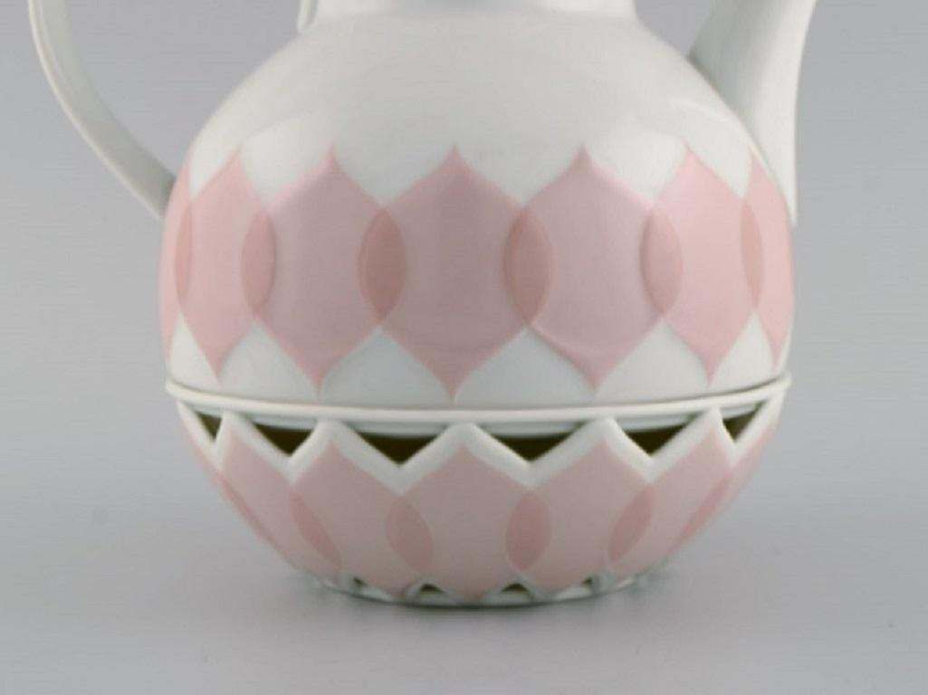 Bjørn Wiinblad For Rosenthal, Lotus Porcelain Service, Teapot With Heater photo for sale