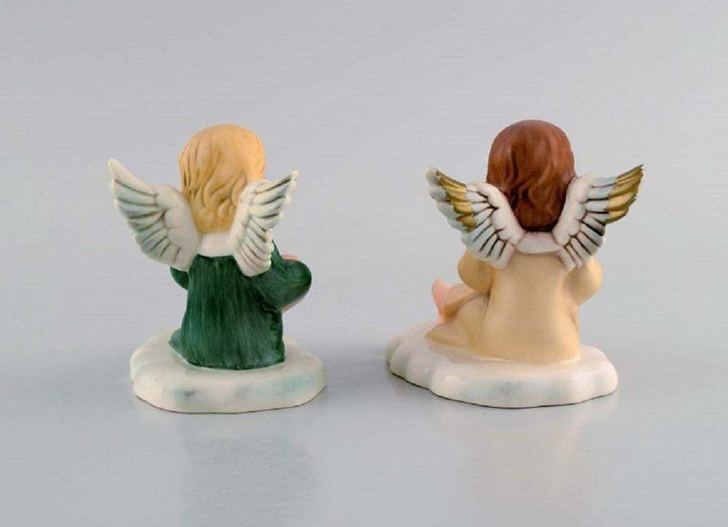 Goebel, West Germany, Two Christmas Angels In Porcelain, 1970s / 80s photo furniture
