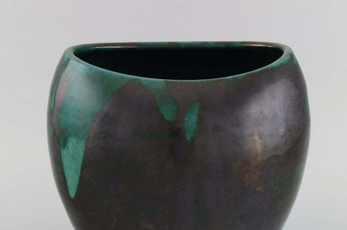 European Studio Ceramicist, Unique Vase In Glazed Stoneware, 1960s/70s photo for sale