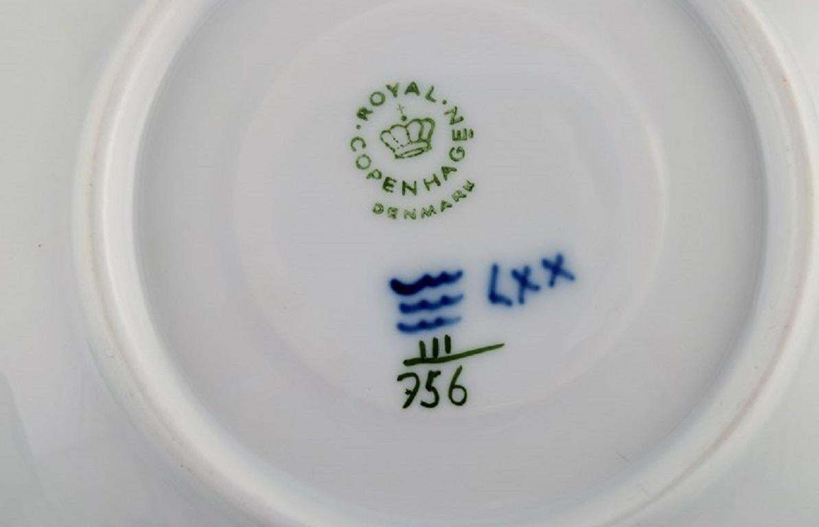 Royal Copenhagen Blue Painted Princess. Set Of Five Coffee Cups With Saucers. photo vinterior