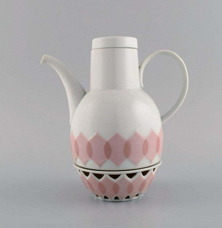 Bjørn Wiinblad For Rosenthal, Lotus Porcelain Service, Coffee Pot With Heater photo Home Decor