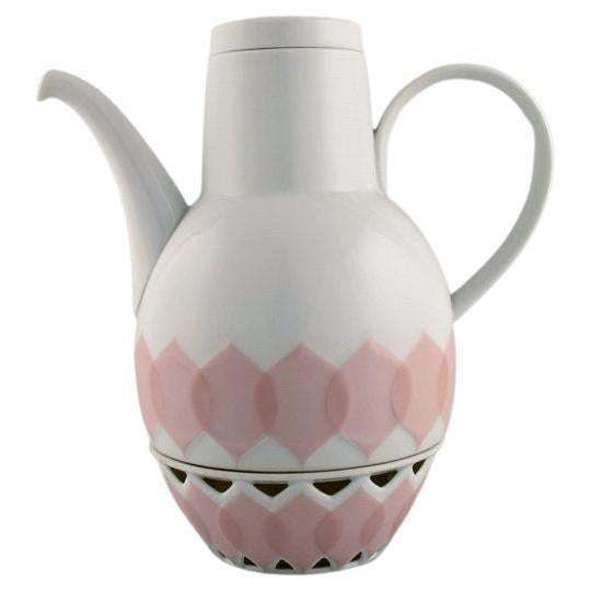 Bjørn Wiinblad For Rosenthal, Lotus Porcelain Service, Coffee Pot With Heater
