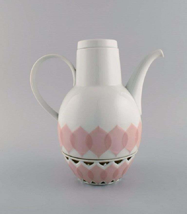 Bjørn Wiinblad For Rosenthal, Lotus Porcelain Service, Coffee Pot With Heater photo 303.0