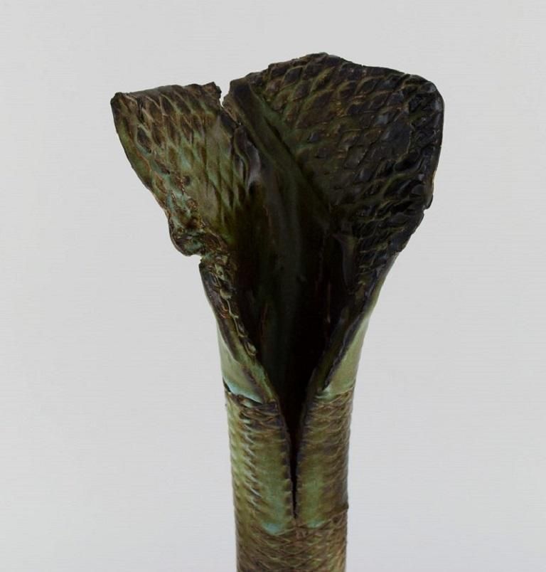 Francis Milici 'B. 1952' For Vallauris. Organically Shaped Unique Vase, 1980s photo furniture