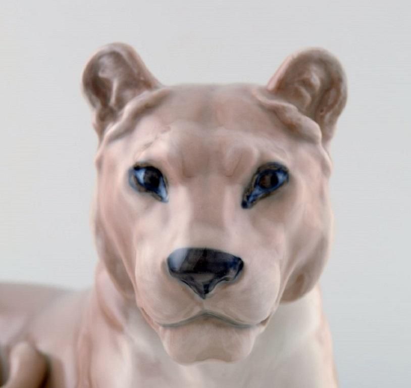 Royal Copenhagen, Figurine In Porcelain, Lioness photo Home Decor